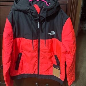 The North Face Vibrant Red and Black Jacket